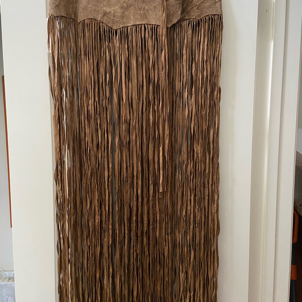 Suede Fringe Women's Belt/Skirt